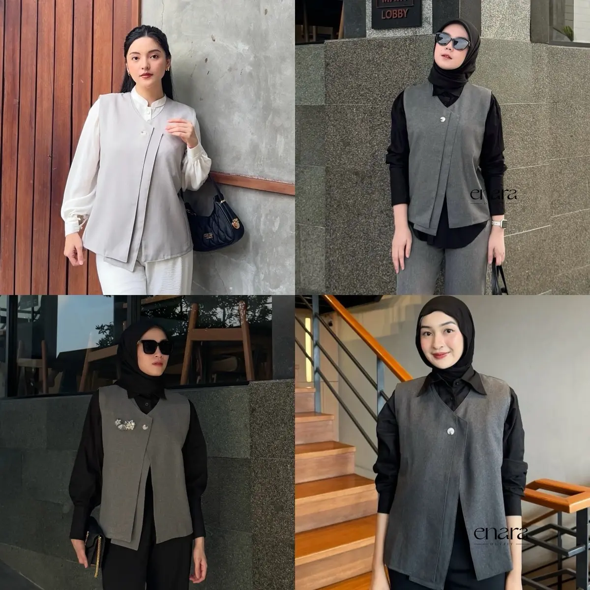 SELENA VEST/ OLIVIA SET VEST - vest atau rompi by ENARA OUTFIT