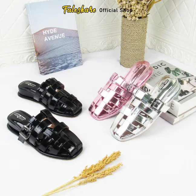 Sandal Wanita Platpom Kelabang AG-01