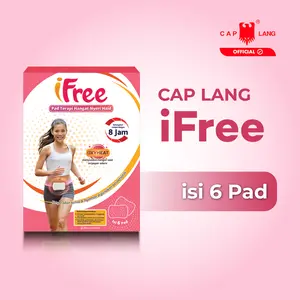 Cap Lang iFree 1 Pack isi 6 Pads - Pad Hangat 8 Jam Redakan Nyeri Haid
