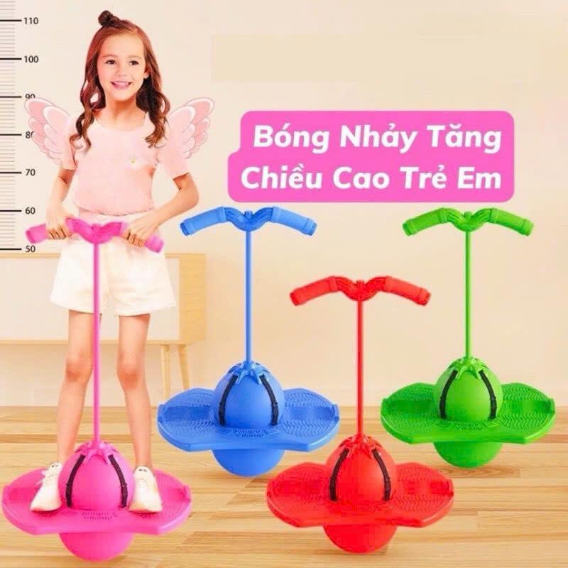 Bóng Nhảy tăng chiều cao cho trẻ, đồ chơi bật nhảy, đồ chơi vận động cho bé giúp bé phát triển chiều cao tặng kèm bơm