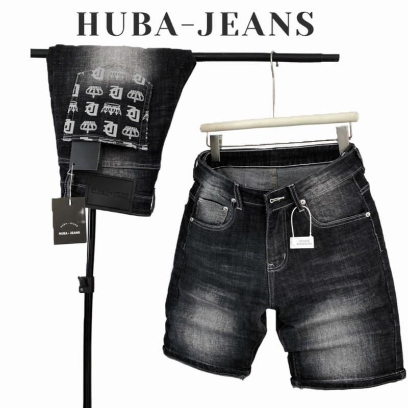 Quần SHORT jeans nam HUBA-JEANS wash THOI TRANG Menswear Pants Có Túi Denim 2