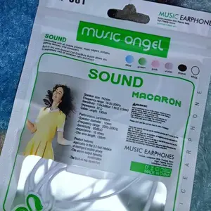 (OP) Headset Music Angel Macaron Super Extra Bass Handsfree Earphone
