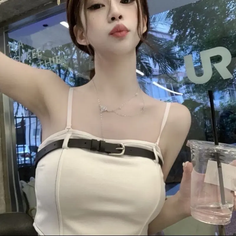 Tanktop wanita | Tanktop croptop wanita lucu belt 2