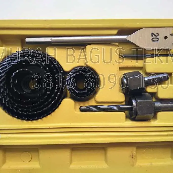 HOLE SAW SET 13PCS PELUBANG BESI KAYU PVC FIBER HOLE SAW KIT