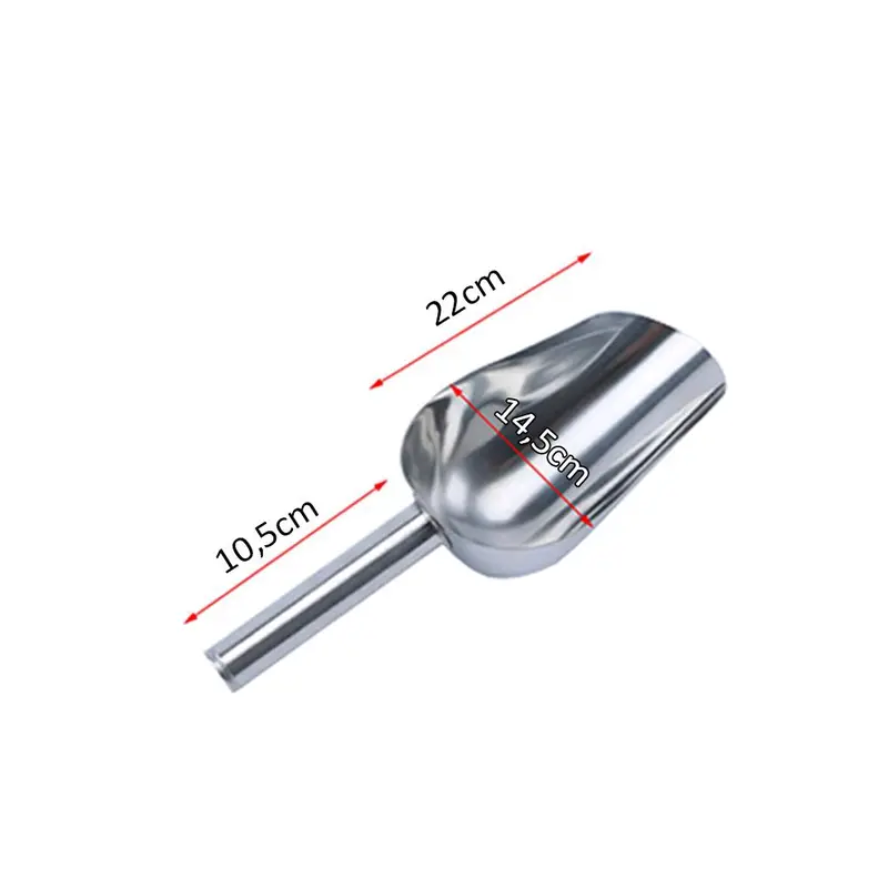 Sekop Es Batu Serokan Biji Kopi Tepung Stainless Steel 4