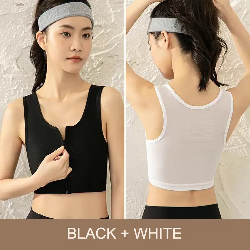 เสื้อกั๊กกีฬา สำหรับเด็กผู้หญิง กันกระแทก และระบายอากาศ ชุดชั้นใน เหมาะสำหรับปั่นจักรยานและวิ่ง ปิดซิป เสื้อผ้ารัดรูป LES