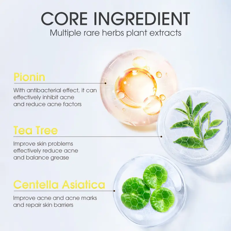 SKINEVER Salicylic Acid Acne Treatment Sleep Mask Centella Soothing Mask Brightening Sunscreen 3ml pembersih wajah berjerawat 7