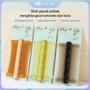 T-HIR- 0077  (kelas atas)  Sisir kutu rambut / serit anti ketombe Sisir kutu serit rambut anti ketombe lusinan Wanita