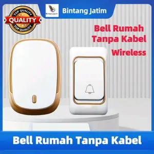 BEL RUMAH TANPA KABEL / BEl RUMAH WIRELESS / DOOR BELL PINTU 1 RECIVER