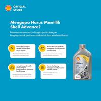 Gambar Oli Mesin Motor Matic Shell Advance City Scooter 10W-40 Kemasan 1 Liter dari Shell Select Bandung Kota Bandung 2 Tokopedia