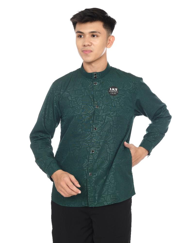 Product Introduction of Kemko sultan motif etnic bahan betsway embos premium bahan Tebal ukuran S L XL XXL mewah dan kerkualitas, Variasi Kantong Samping Kancing Nyaman di pakai Tangan Panjang bisa buat Seragam warna Hitam dll Baju Koko Muslim Pria Dewasa Katun Kurta 6