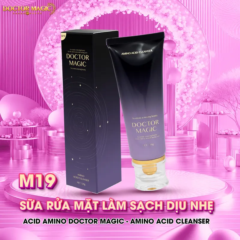 M19 - Sữa Rửa Mặt Làm Sạch Dịu Nhẹ Acid Amino Doctor Magic - Amino Acid Cleanser - 120g - Skincare 5