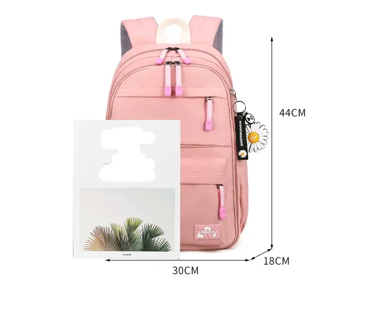 Tas Ransel Sekolah Anak Perempuan Gaya Kulkas Tas Punggung Anak Polos Tas Sekolah Anak Cewek SD Terbaru Fashion 7