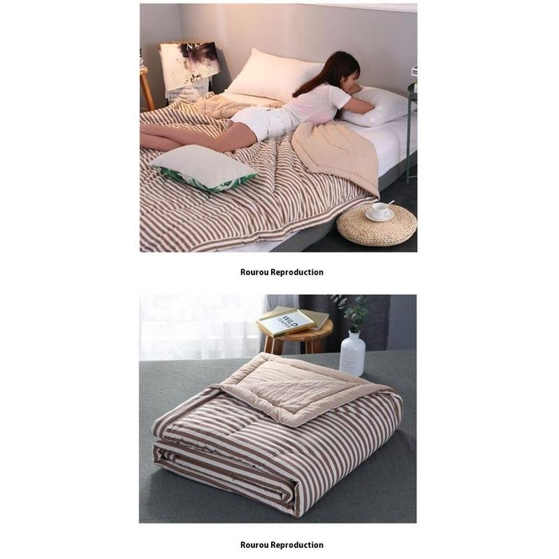 Product Introduction of EAY Life Summer Blanket Comforter Thin Soft Breahable Quilt Washed Cotton 10