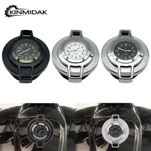Motorcycle Fuel Tank Cap Oil Gas Caps with Clock For Harley Sporster XL 883 1200 Softail Fatboy Touring Glide Road King Dyna