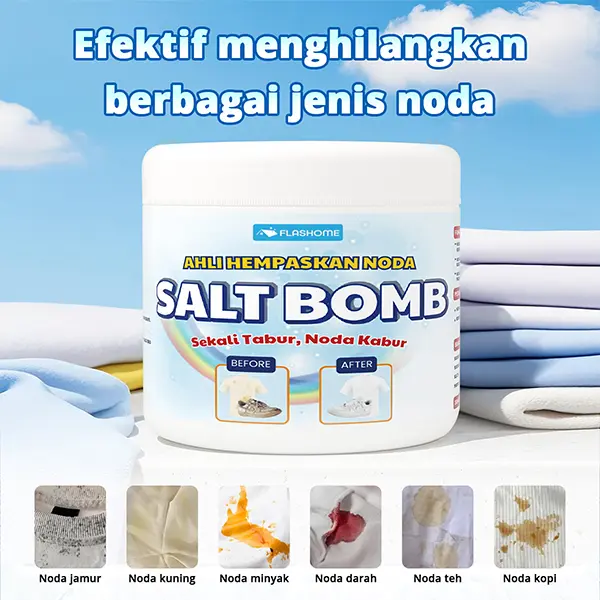 [SPECIAL 6.6] FLASHOME Pembersih noda baju membandel/Pembersih Pakaian/Cloth Stain Remover/Noda Kuning/Kelunturan/Pemutih Pakaian/Kerah Baju/Jamur Baju/Serbuk Ajaib/Laundry Clean/Deterjen/Detergent Viral 1