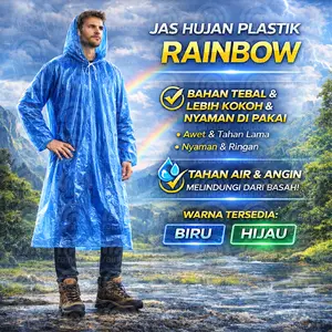 Jas Hujan Ponco Plastik - Jas Hujan Plastik