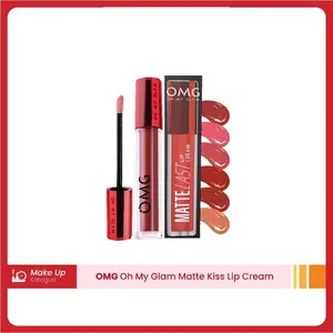 OMG OH MY GLAM Mattelast Lip Cream 2.9 g - Lip Cream Matte Dengan Warna Intense, Tahan Lama & Ringan - SHEILA DARA'S PICK