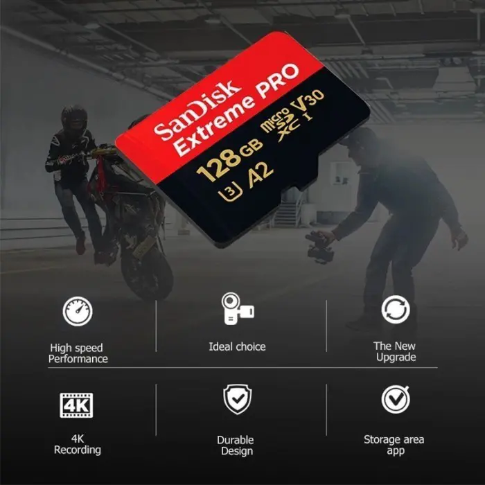 SMARTCOM SanDisk Micro SD Extreme Pro 64GB 128GB 256GB 512GB 1TB Memory Card High Speed Action Camera Drone