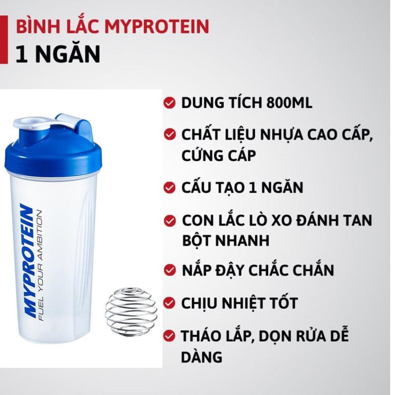 Bình Nước Tập Gym , Bình Lắc Thể Thao Myprotein 600ml - Nhựa PP5 , Gym , Yoga , Thể Thao