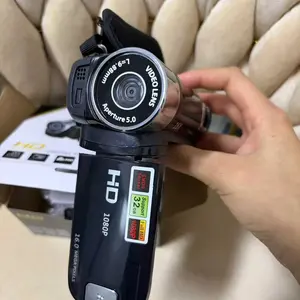 TEEKA D90 1080P 16X Zoom Handycam Chistmas gift Birthday Gift HD Video Camcorder Digital Video Cameras For Photography Youtube Live Streaming 3 Inch Screen Video Camera Recordeer Dengan Kartu 64GB