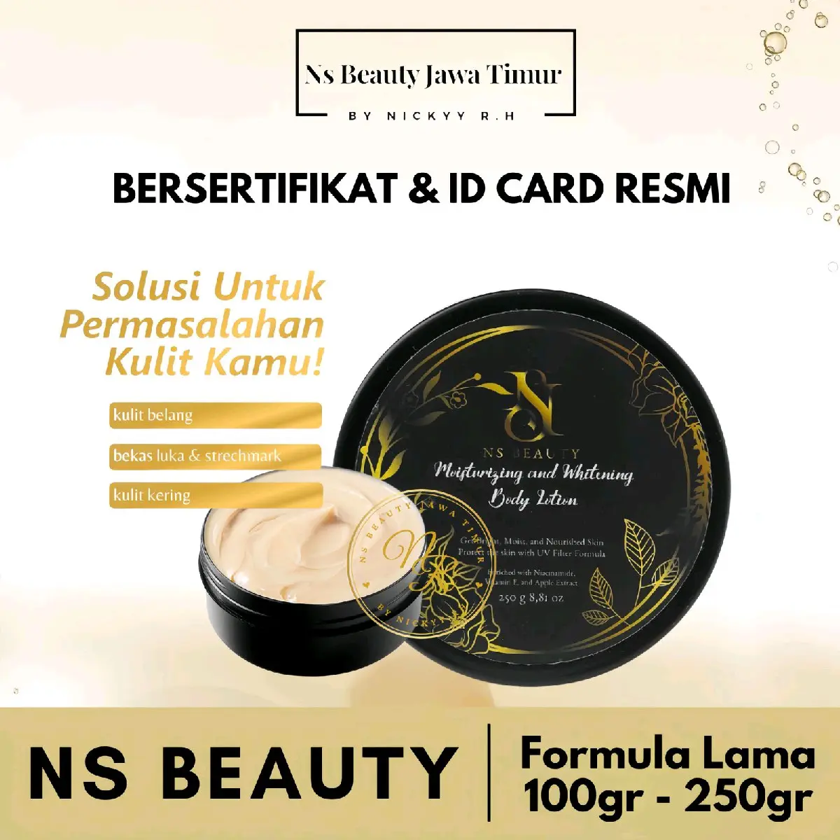 Ns Beauty Lotion Bpom 10x Ekstra Whitening Pencerah Tubuh