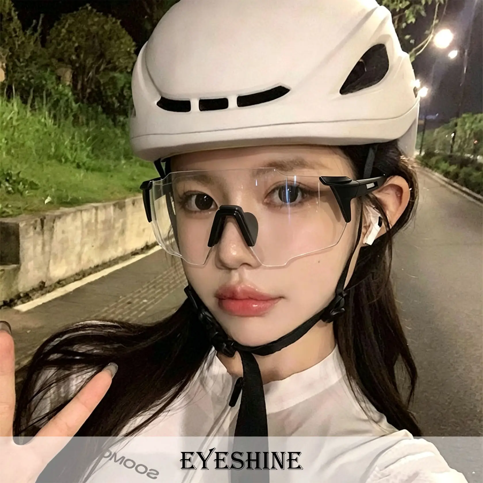Eyeshine Kacamata Sepeda Lari Pria Wanita Sporty Shield Cycling Glasses Unisex Trendy