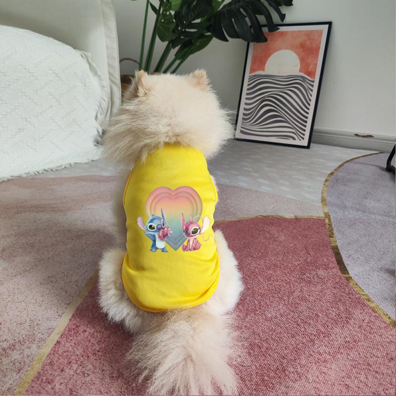 Product Introduction of Rompi dengan cetakan kucing dan anjing, jaket bernafas dengan corak arnab cinta, untuk anjing kecil dan sederhana, Baju 6