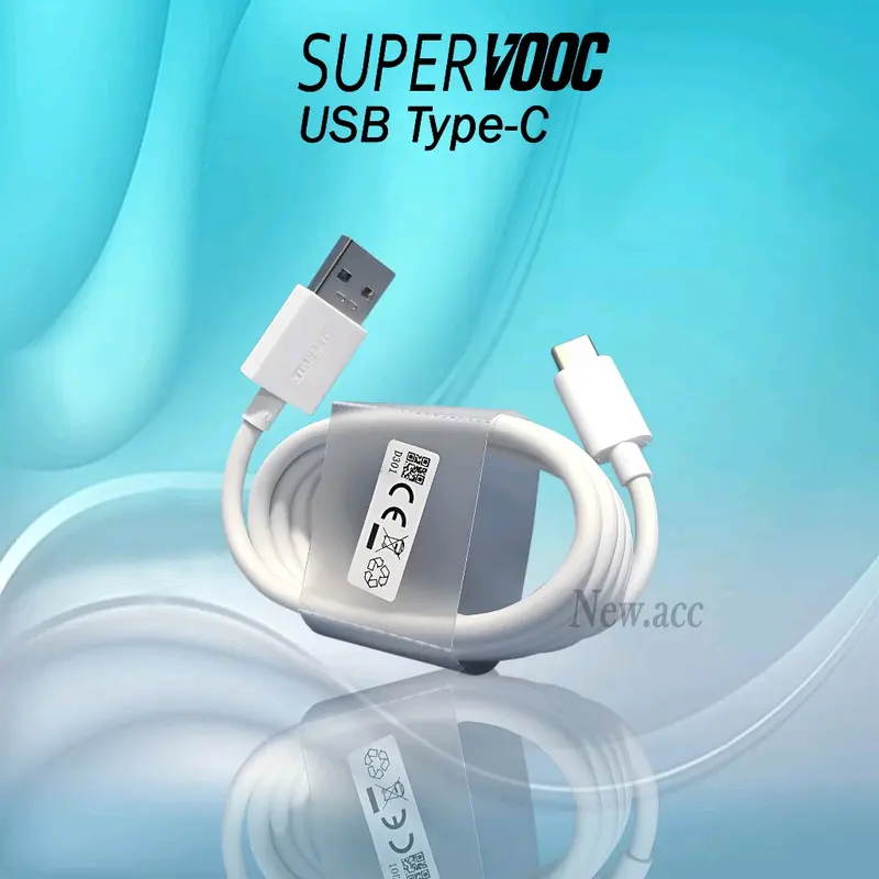 Charger OPPO Original 100% 80W USB MICRO / TYPE C Super VOOC / Super Fast Charging Compatible All Type Series 2