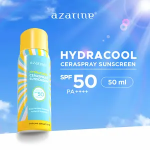 Azarine Ceraspray Sunscreen Spray SPF 50 PA+++ with cooling sensation 50ml UV Defender UV Protector Outdoor Sunscreen Mist Wajah Facial Sunblock