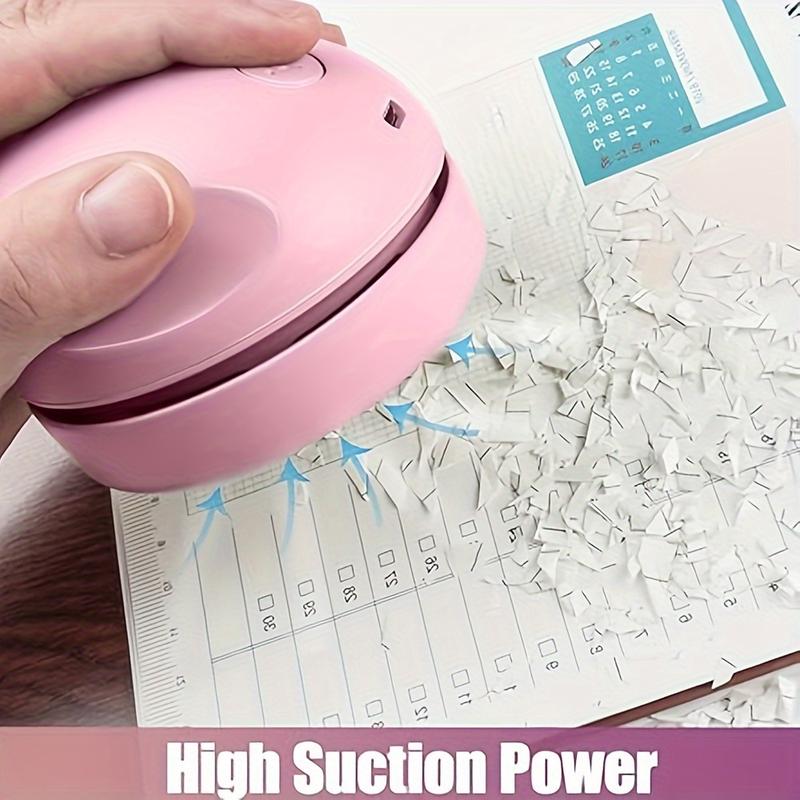 Product Introduction of Desktop Vacuum Cleaner USB Charging With VacuumNozzle Cleaning Brush Suitable For Car Cleaning And Desktop Dust Removal 6