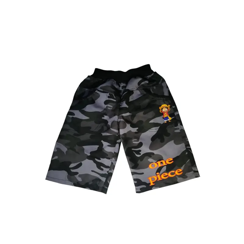 Celana Pendek Anak Biggi Loreng One Piece Laki-Laki Usia 4-8 Tahun Baby Canvas Sablon Digital Premium Motif Fashion 4