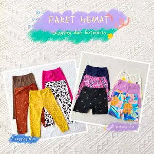 Paket 5 Leging Anak Dikirim Motif/Polos Random