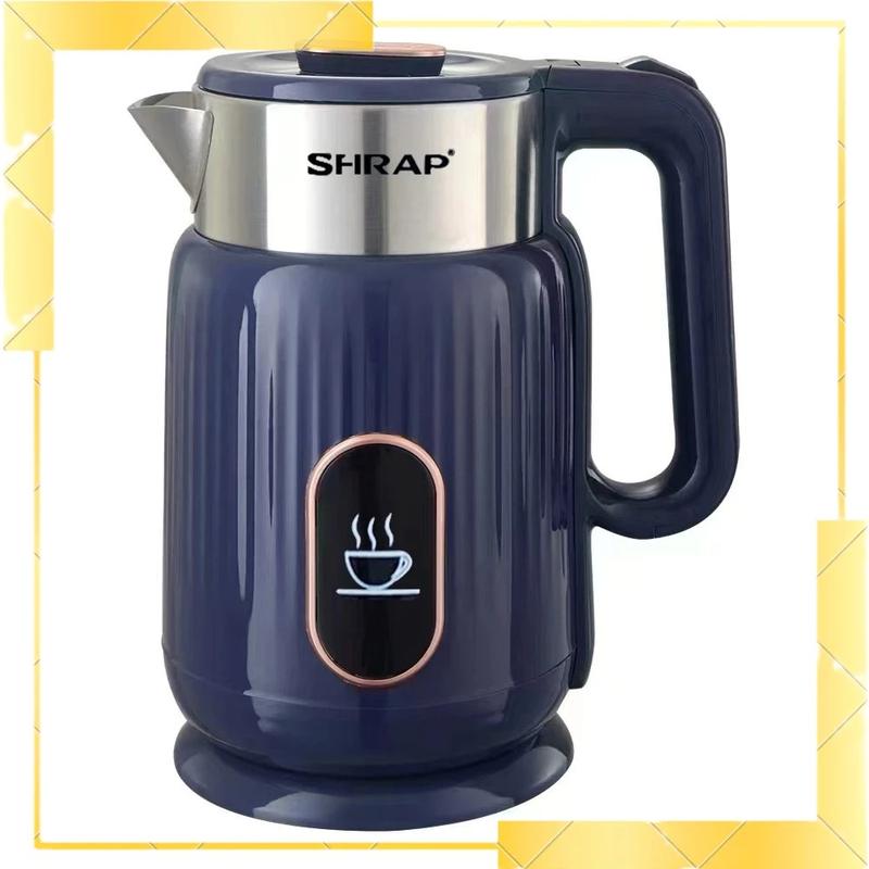 jk Ấm Siêu Tốc Mẫu Mới SHRAP SH-86 Dung Tích 3.2L Có 2 Lớp Cách Nhiệt, Công Suất 1500W Thân Chống Bỏng, Tự Ngắt
