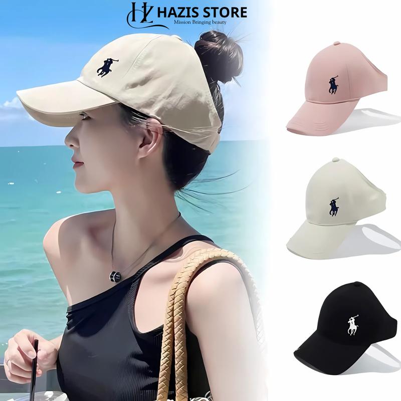 Mũ lưỡi trai hở đầu thêu Ngựa vải KAKI dày form cứng, nón kết unisex phù hợp đi học đi chơi phong cách hàn quốc Cap Voi HAM337