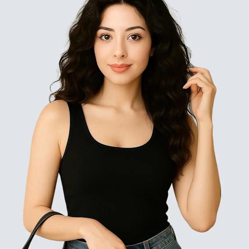 SET 3 áo balo thun tăm lạnh Hàn ôm body ( 40-63kg) tôn dáng mềm mịn mát Nữ Women Top ( áo dài qua rún 5cm ) Dáng Ngắn Gray cá tính áo nude ời trang áo  ba áo  ba áo  hai áo  dây áo  hai áo  ba