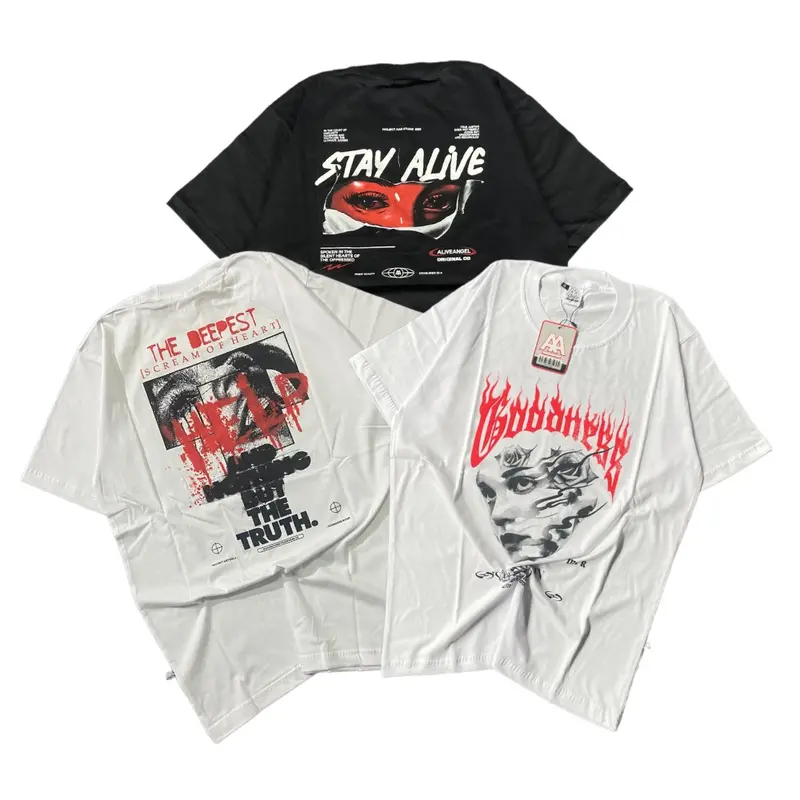 beli 1 dapat 3 / kaos distro original premium / baju distro pria & wanita / sablon platisol / katun combed 30s / lengan pendek  Tshirt Atasan Cowok Unisex Kain Art Logo Printing Samping Nyaman shirt graphic Keren Oversize 0