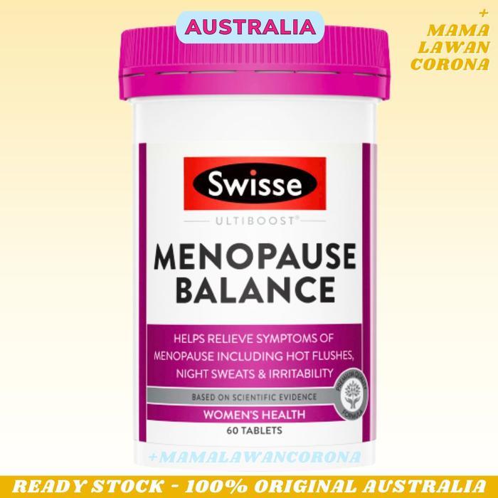 STOK TERBATAS !!!! SWISSE ULTIBOOST MENOPAUSE BALANCE 60 TABLETS VITAMIN SUPPORT TABLET TERJANGKAU