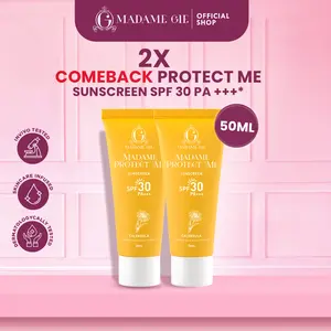 【COMING BACK】Madame Gie Protect Me Sunscreen SPF 30 PA +++ 50ml With Calendula - Skincare Sunblock