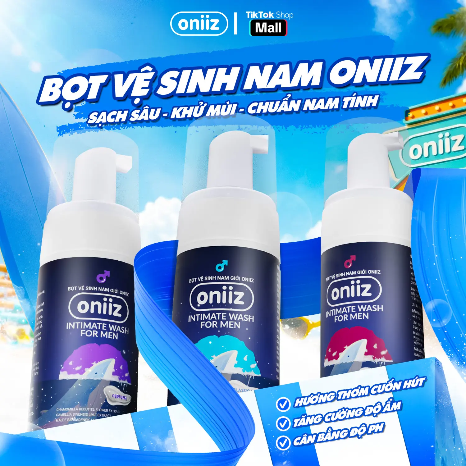 Bọt vệ sinh nam giới Oniiz – Dung dịch vệ sinh nam tạo bọt 100ml