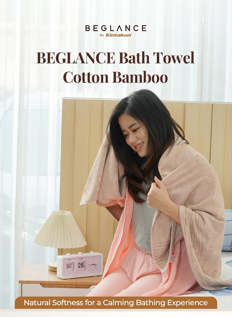 Product Introduction of [Tya Ariestya] - BEGLANCE Bamboo Cotton Bath Towel / Handuk Mandi Serat Bambu Dewasa 70x140cm 0
