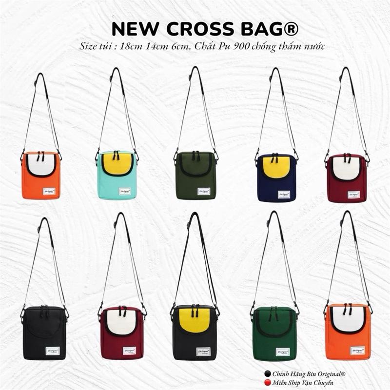 MỞ BÁN GIỎ HÀNG MỚI Túi Đeo Chéo Nam Nữ Mini Bag Bin Original - Pu Nhiều Ngăn Đổi Trả Miễn Phí - Đeo Vai Da