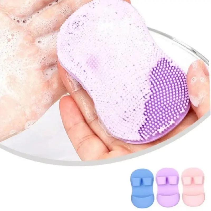 Sikat Pembersih Wajah Silikon Jari Cuci Muka Model Sandal Serbaguna 1