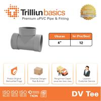 Gambar Fitting Pipa uPVC Trilliunbasics DV Tee 4" Inch dari Trilliun Kab. Pasuruan 2 Tokopedia
