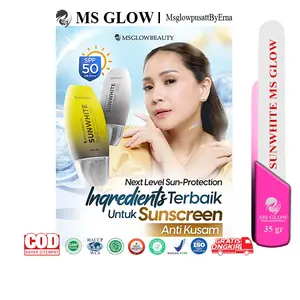 MS GLOW SUNSCREEN SUNWHITE SPF 50PA+++ PERAWATAN WAJAH