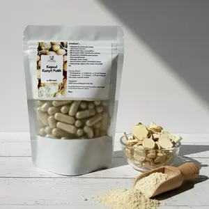 Kapsul Kunyit Putih Isi 100 Asli Asam Lambung GERD Tukak Lambung