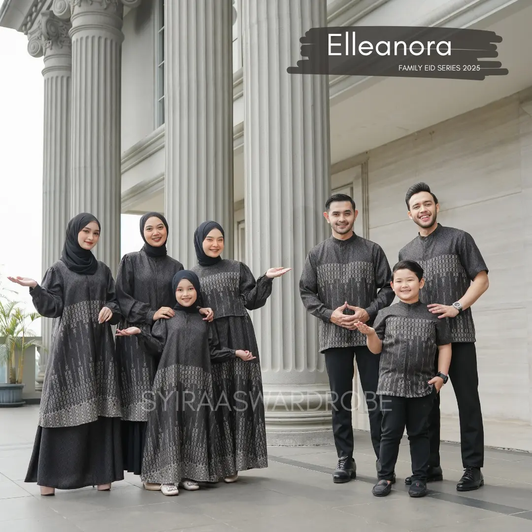 Syiraaswardrobe | Elleanora Family Series - Warna Black