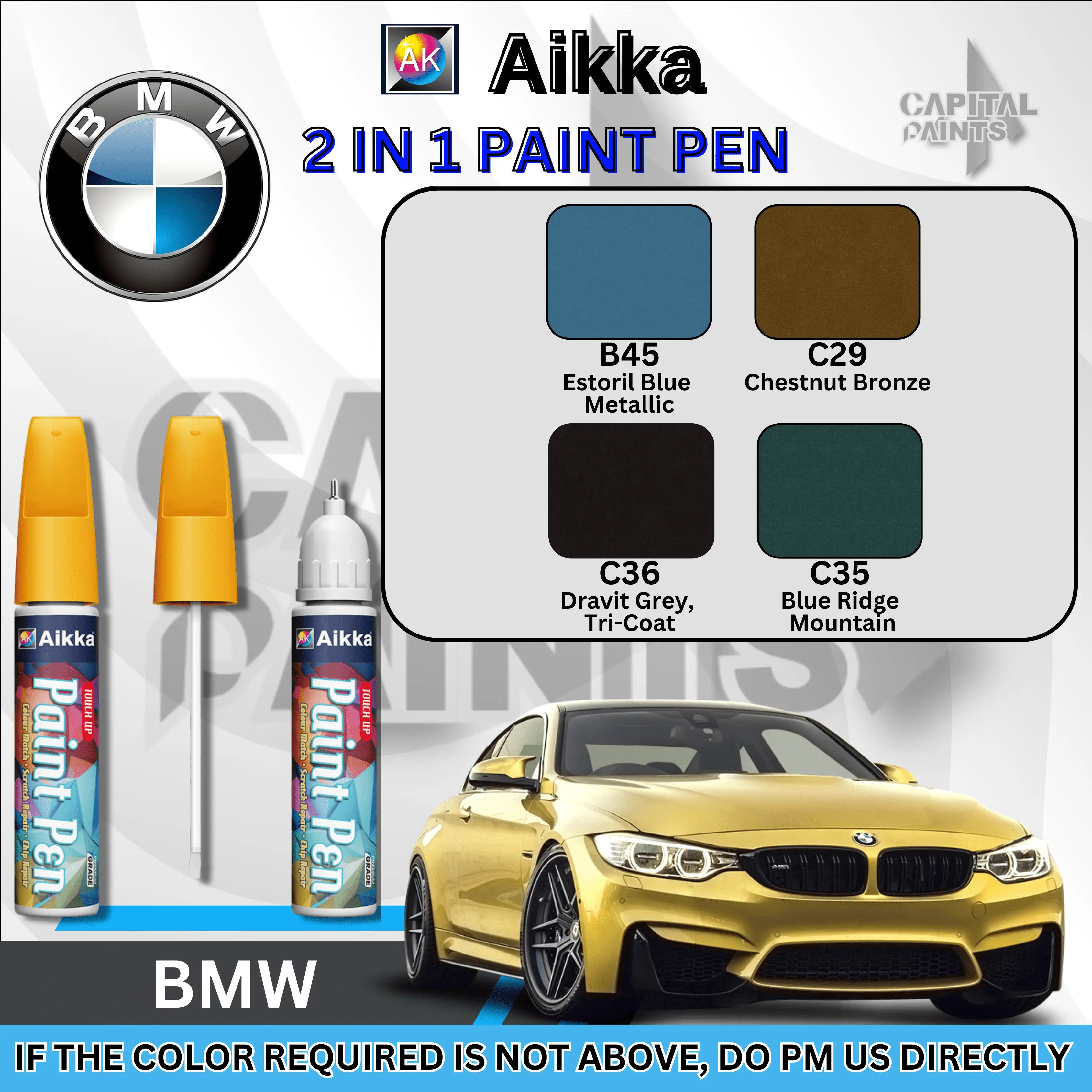 BMW Colour Touch Up Pens/Aerosol Can