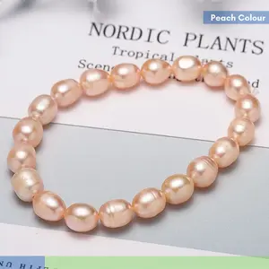 Gelang Mutiara Air Tawar Alami elegansi alam dengan variasi warna berbeda