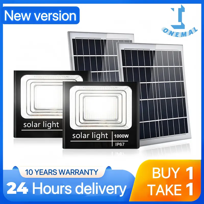 【READY STOCK】onemal solar light outdoor lighting 1500W Super - TikTok ...